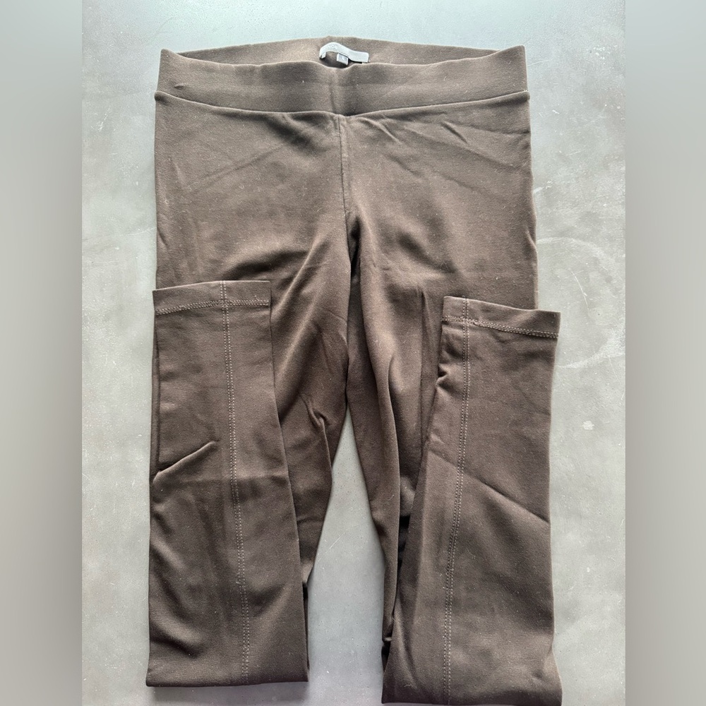 Vince Brown Viscose Blend Leggings Small